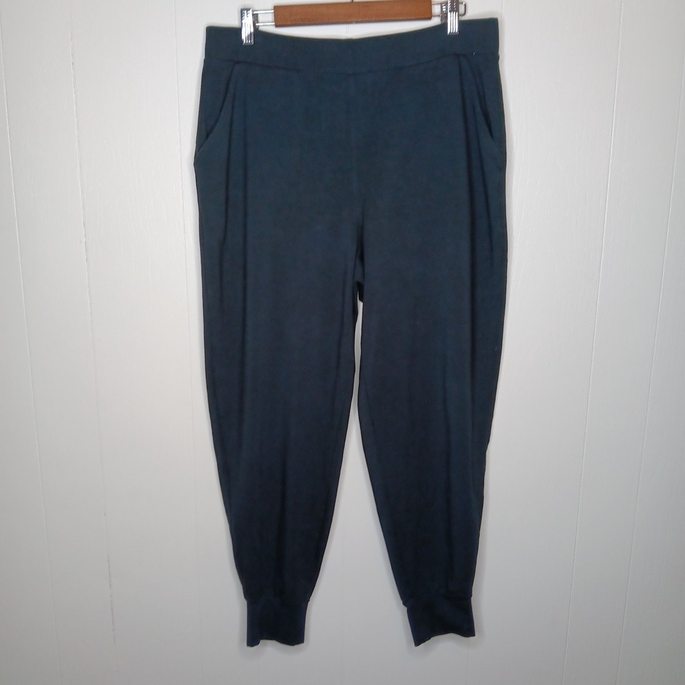 Universal Standard Hathaway Jersey Jogger Pants Womens Sz S Black Lounge Pockets
